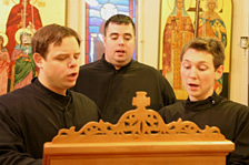 Seminarians singing